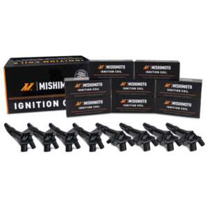 Mishimoto MMIG-F62-10K black pencil-style ignition coil with blade terminal for Ford 6.2L V8