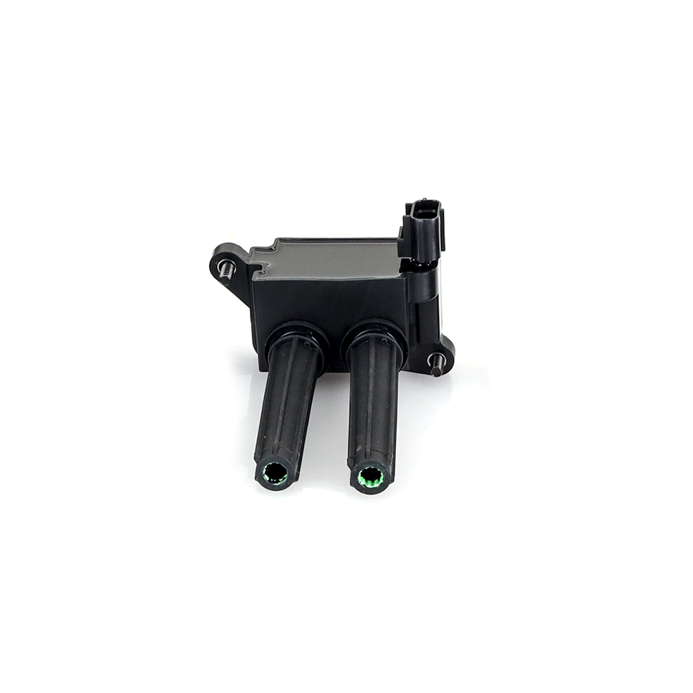 Side profile of Mishimoto ignition coil measuring 4.18 in length and 6.04 in overall height