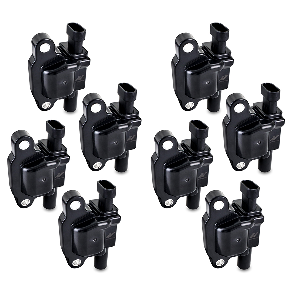 Mishimoto MMIG-LS3V-0708 black ignition coil with blade terminal and female connector