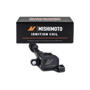 Mishimoto MMIG-MAX-01 electronic COP ignition coil in black with blade terminal connector