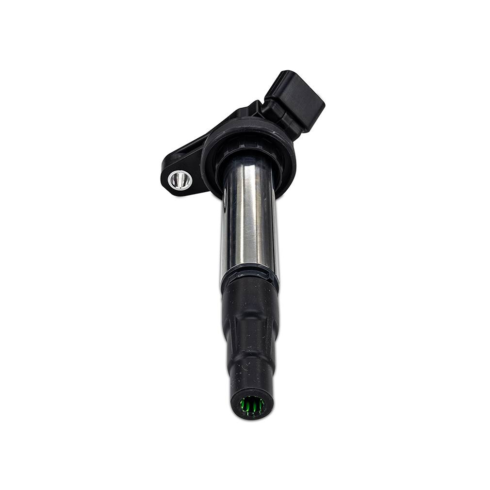 Close-up of Mishimoto ignition coil female blade-type terminal connector