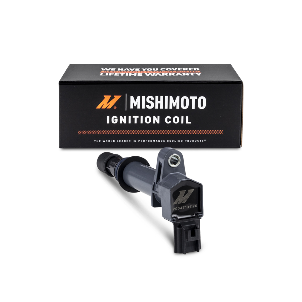 Mishimoto MMIG-RAM-02 black pencil ignition coil with blade terminal for Dodge, Jeep, Chrysler and Mitsubishi 3.7L/4.7L engines
