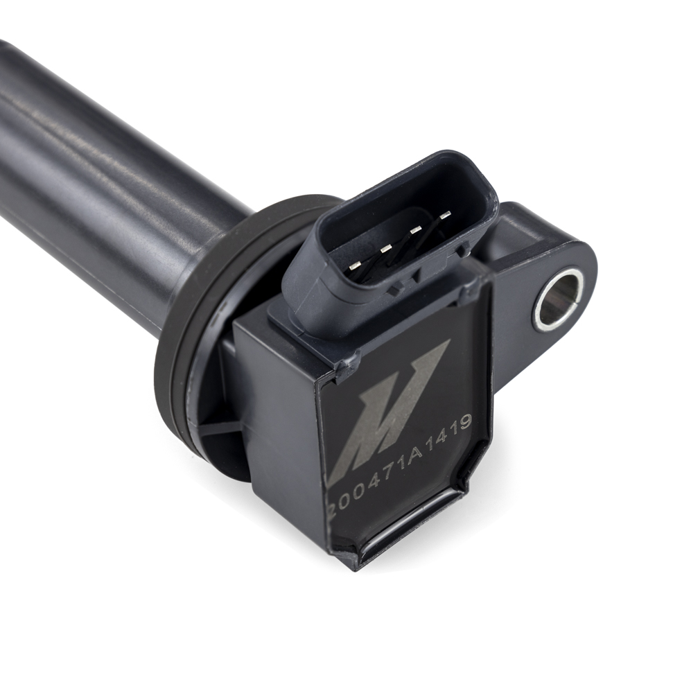 Female blade-terminal connector end of the Mishimoto electronic pencil ignition coil