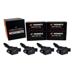 Mishimoto ignition coil MMIG-VLSTR-19T04 black coil-on-plug (COP) design with blade terminal connector