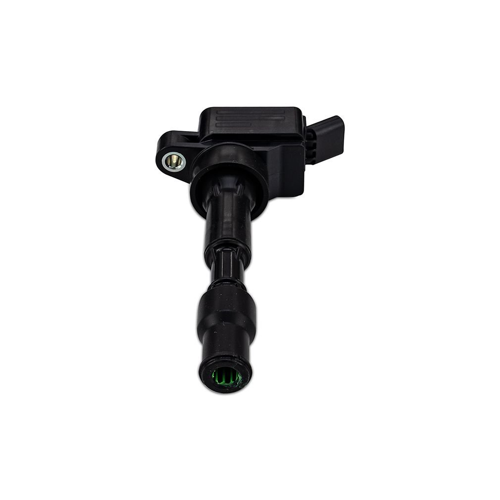 Close-up of Mishimoto ignition coil's phenolic resin outer shell construction