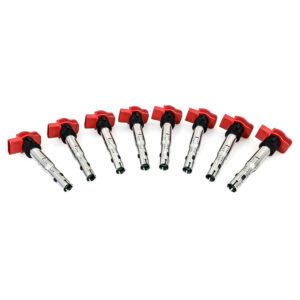Mishimoto MMIG-VW-0608 Black electronic pencil ignition coil Set of 8 for VW/Audi TSI/FSI/TFSI engines