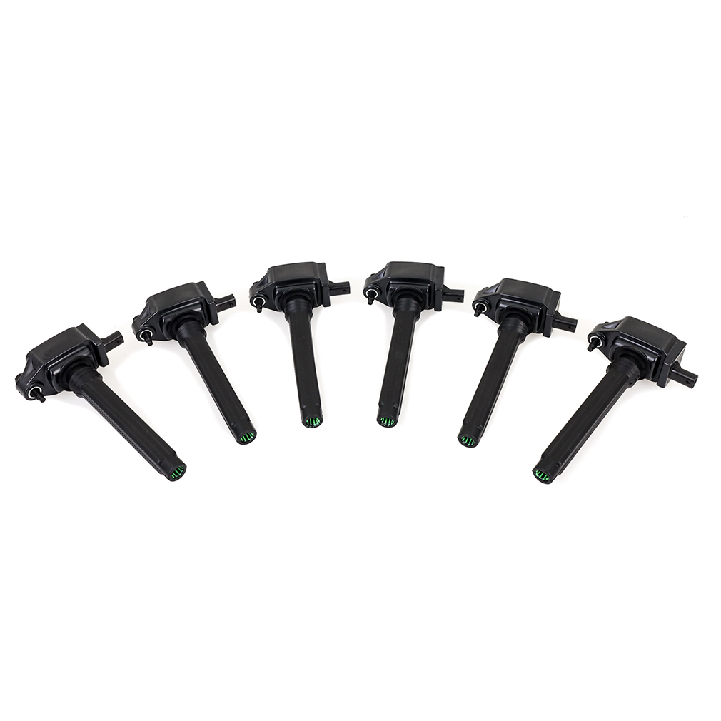 Mishimoto MMIG-WRA-1206 ignition coil set of six, black COP coils for Pentastar V6 engines