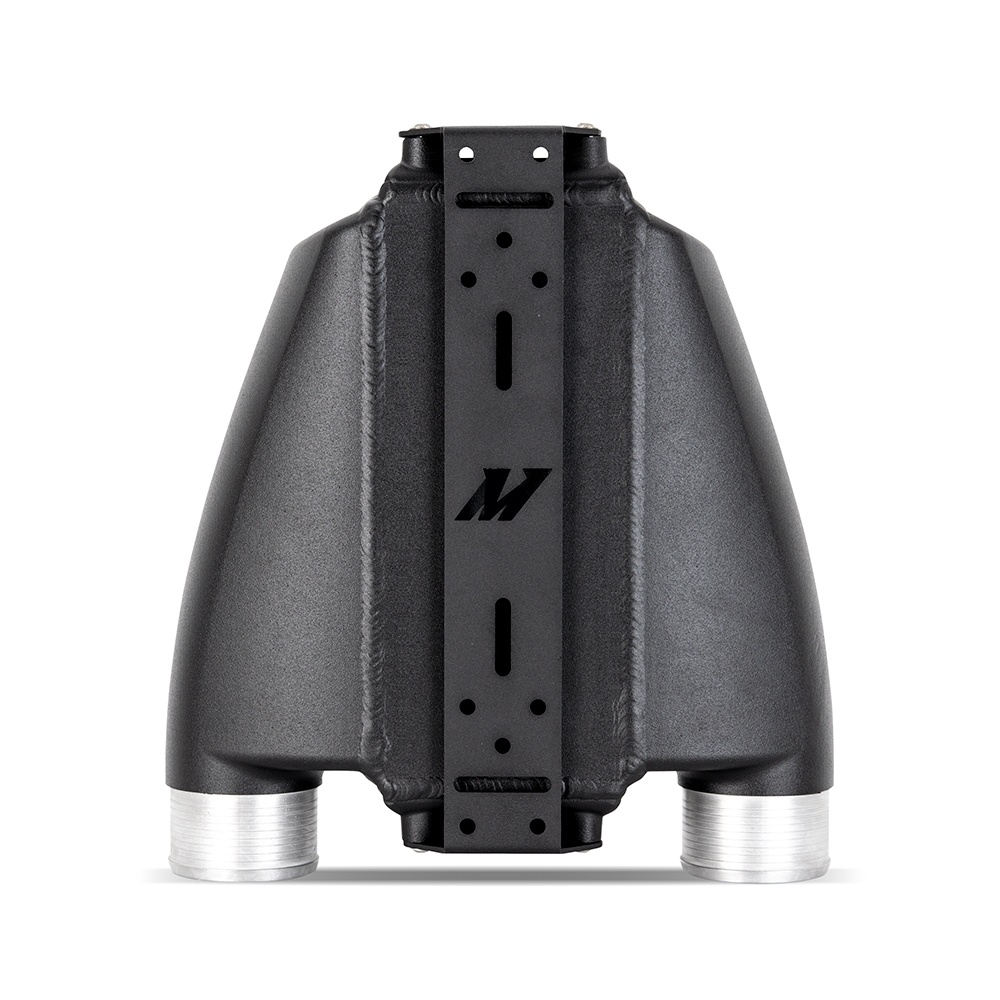 Mishimoto MMINT-A2W-DP-3 bar-and-plate air-to-water intercooler with black powder coat finish