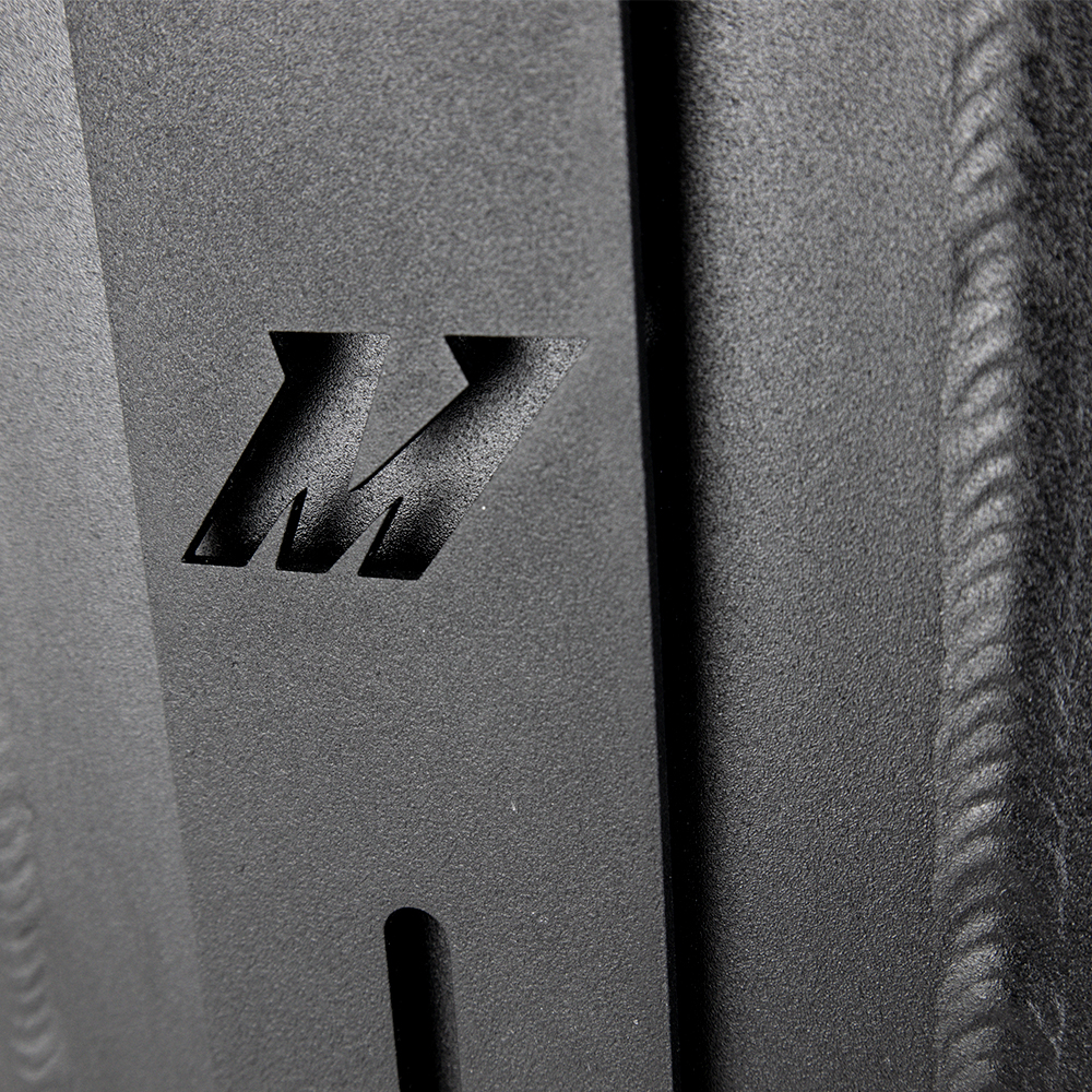 1/8-inch thick steel universal mounting bracket included with Mishimoto air-to-water intercooler