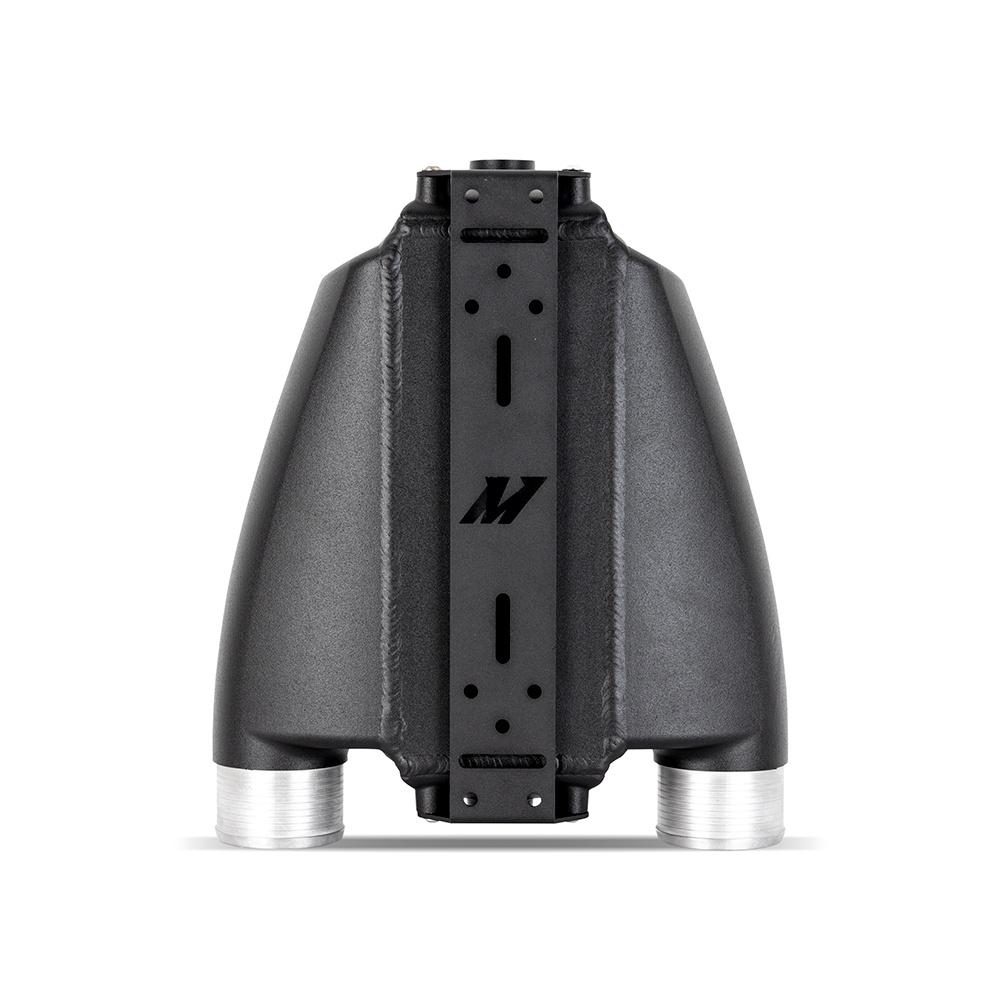Mishimoto MMINT-A2W-SP-1 bar-and-plate air-to-water intercooler with cast-aluminum end tanks