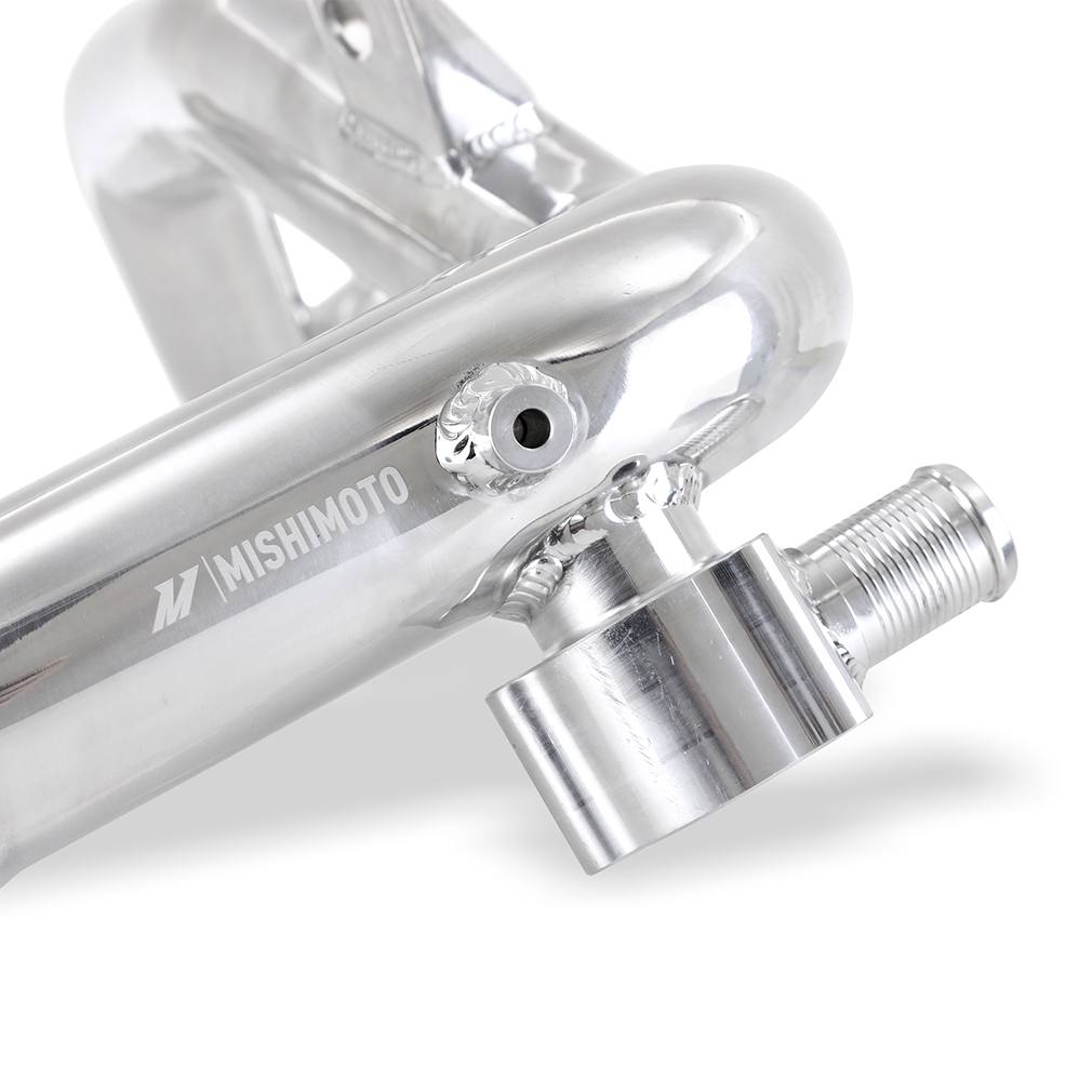 Mishimoto Performance Intercooler bar-and-plate core showing 4.7-inch thick design for 2.3L EcoBoost Bronco