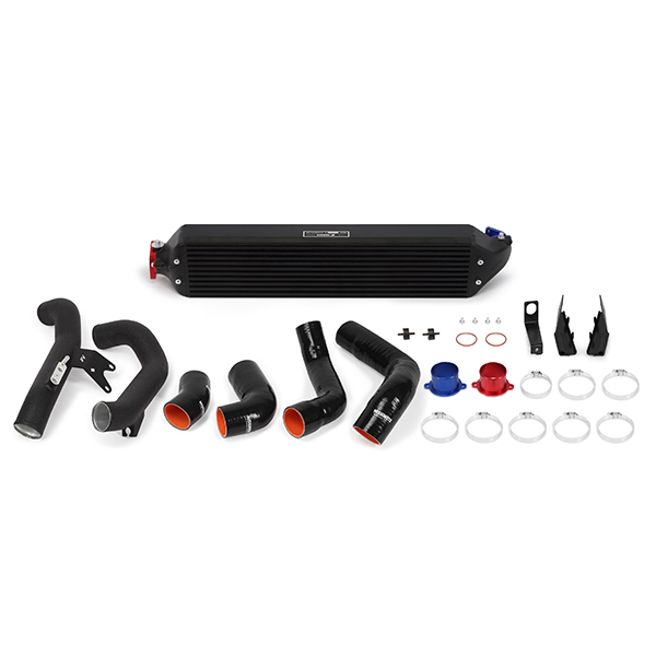 Mishimoto MMINT-CIV-16KBKWBK black bar-and-plate intercooler for 2016-2021 Honda Civic 1.5T and Si