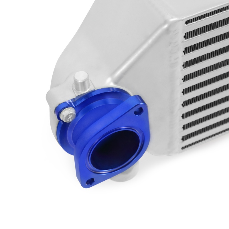 Complete Mishimoto Civic intercooler kit with mounting hardware and silicone couplers