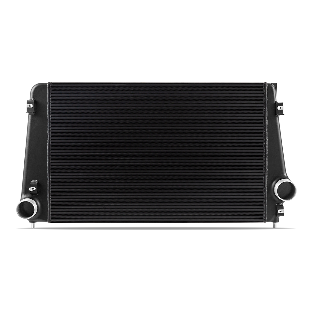 3.0in mandrel-bent black powder-coated intercooler piping kit for Duramax L5P forced induction system