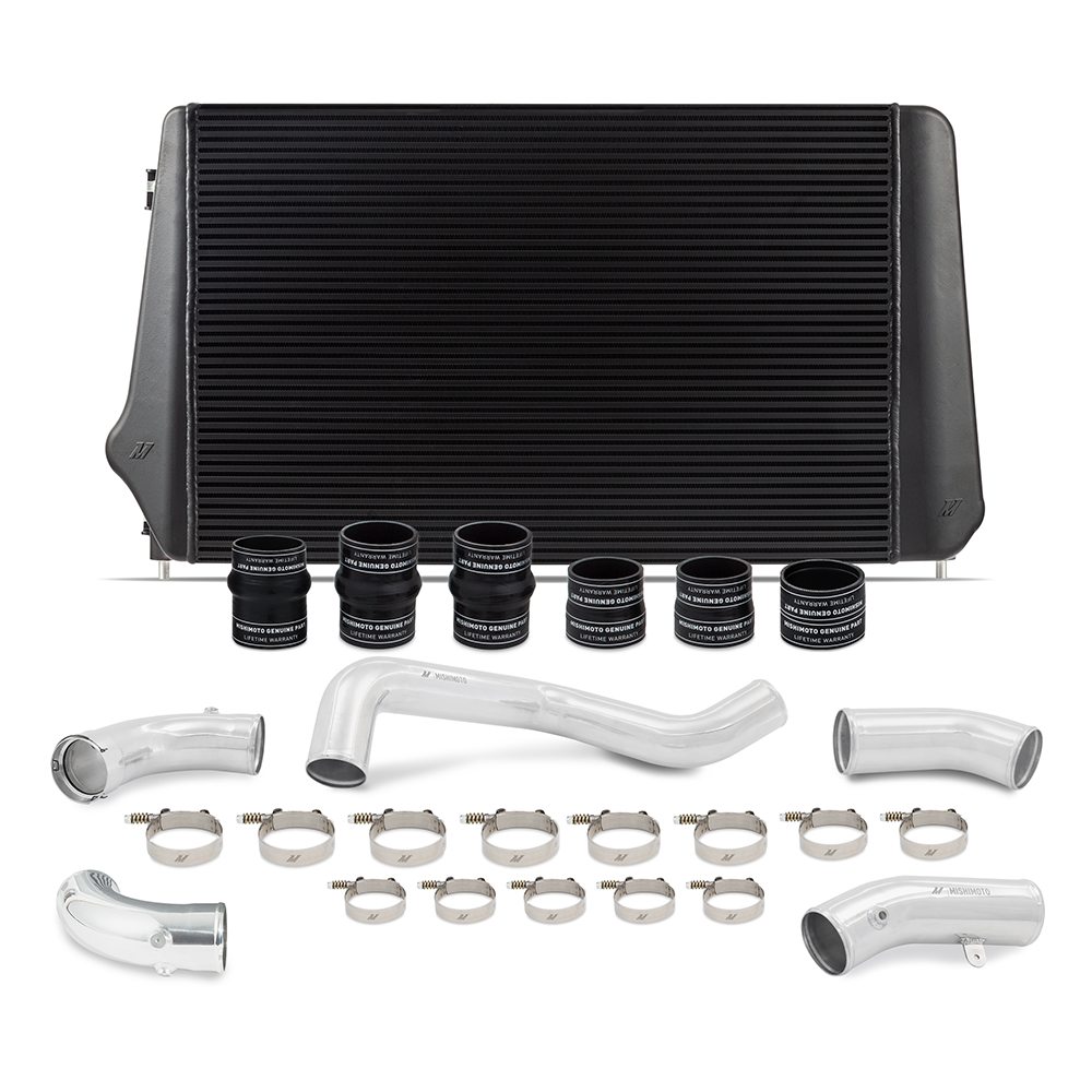 Mishimoto 68mm bar-and-plate performance intercooler for 2017-2019 6.6L Duramax L5P trucks