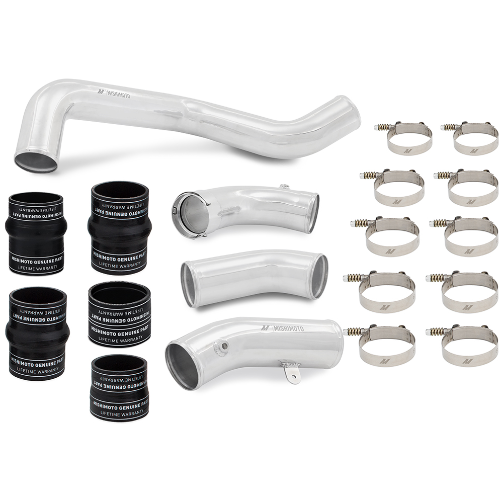 Mishimoto intercooler kit installed on 2017-2019 Chevrolet Silverado 2500HD Duramax L5P