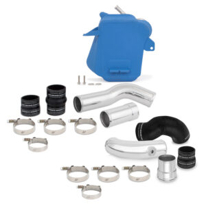 Mishimoto MMINT-F2D-11KBLP intercooler kit with cast aluminum end tanks for 2011+ Ford 6.7L Powerstroke