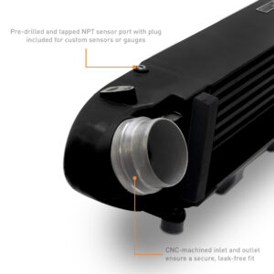 Mishimoto Performance Intercooler MMINT-MUS4-24BK for 2024+ Ford Mustang EcoBoost, black bar-and-plate core
