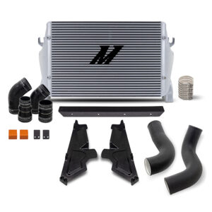Mishimoto MMINT-RAM-19KSLWBK performance intercooler for 2019-2024 Ram 2500 and 3500 6.7L Cummins