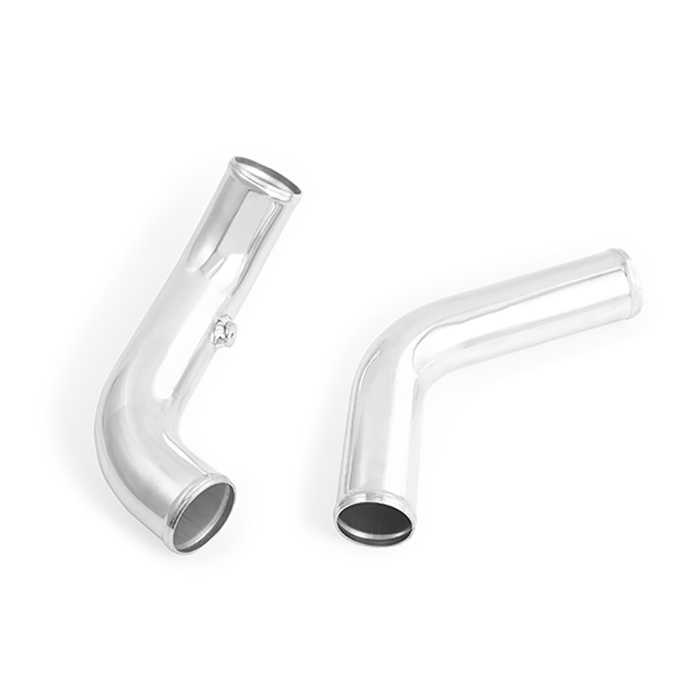 Integrated bung on Mishimoto intercooler core for boost sensor or water-meth injection installation