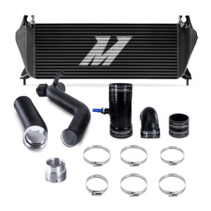Mishimoto black bar-and-plate intercooler kit for 2019-2023 Ford Ranger 2.3L EcoBoost