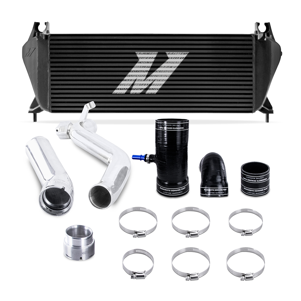 Mishimoto MMINT-RGR-19KBKP bar-and-plate performance intercooler for 2019-2023 Ford Ranger 2.3L EcoBoost
