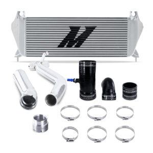 Mishimoto performance intercooler kit installed on a 2019-2023 Ford Ranger 2.3L EcoBoost