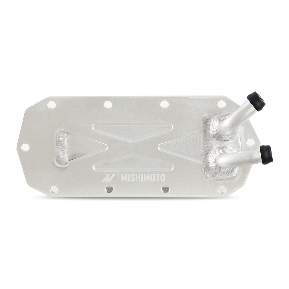 Mishimoto silver aluminum intercooler core installed on Polaris RZR XP Turbo