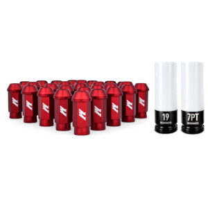 Mishimoto Red Aluminum Locking Lug Nuts kit MMLG-15-27LRD for 2021-2026 Ford Bronco