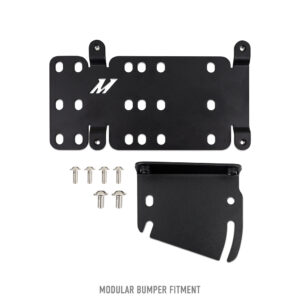 Mishimoto license plate relocation bracket for 2021+ Ford Bronco in black powder coat