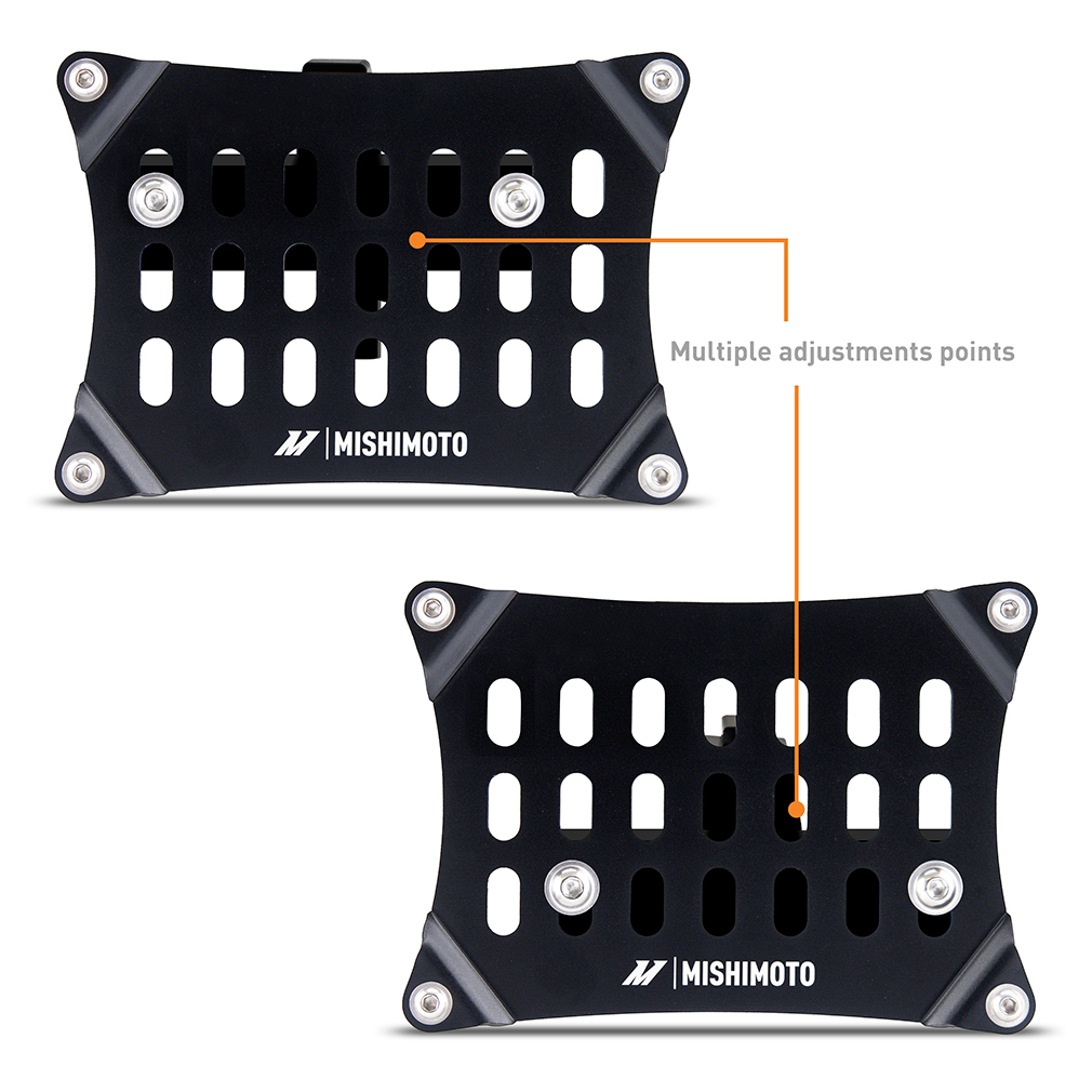 Mishimoto license plate relocation kit stainless steel hardware and mounting bracket