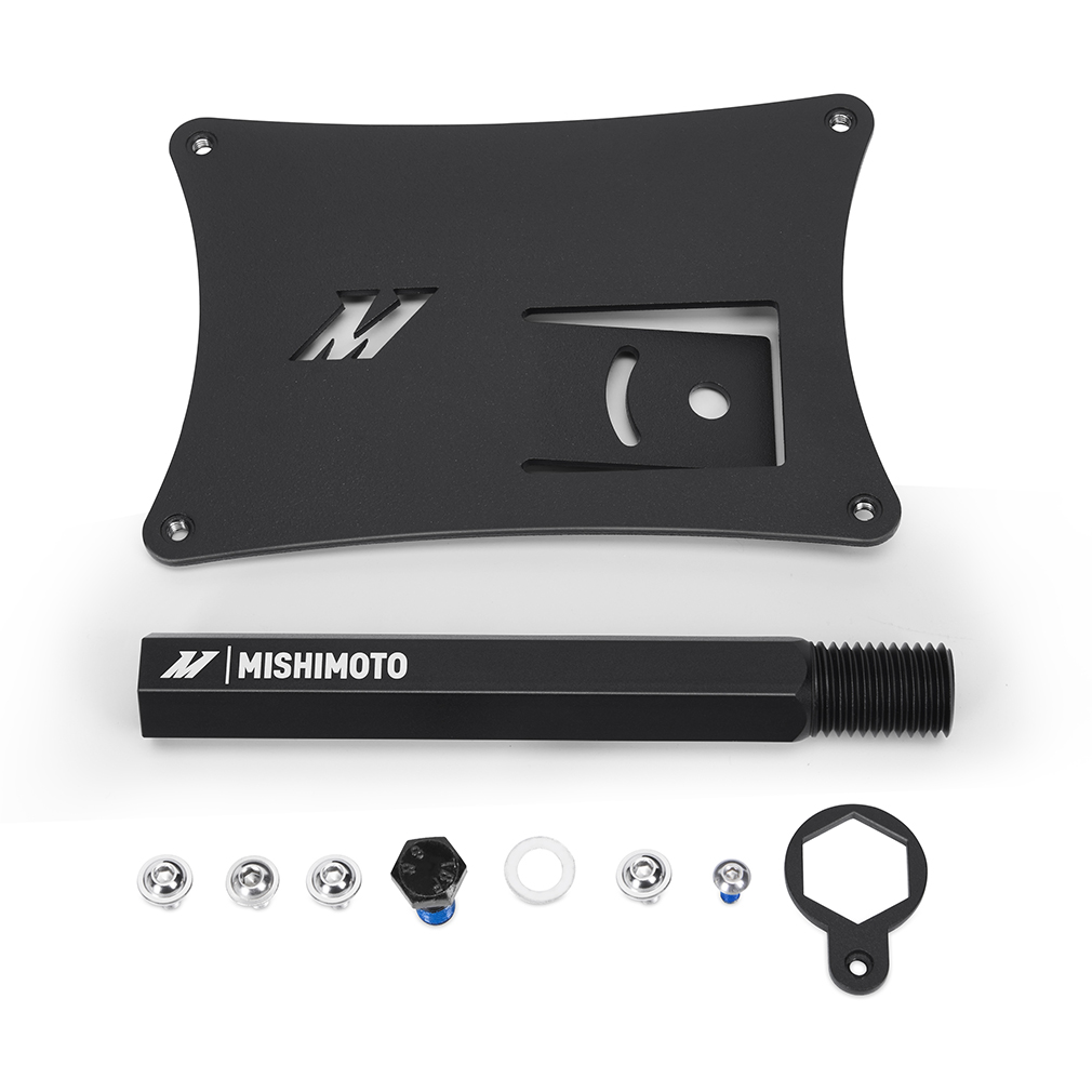 Mishimoto MMLP-Z-23 black aluminum license plate relocation kit for 2023+ Nissan Z