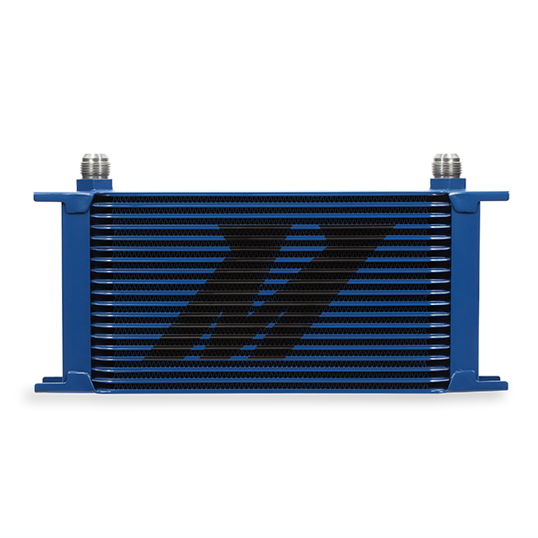 Mishimoto 19 Row Blue Oil Cooler Kit MMOC-19BL bar-and-plate core with AN fittings