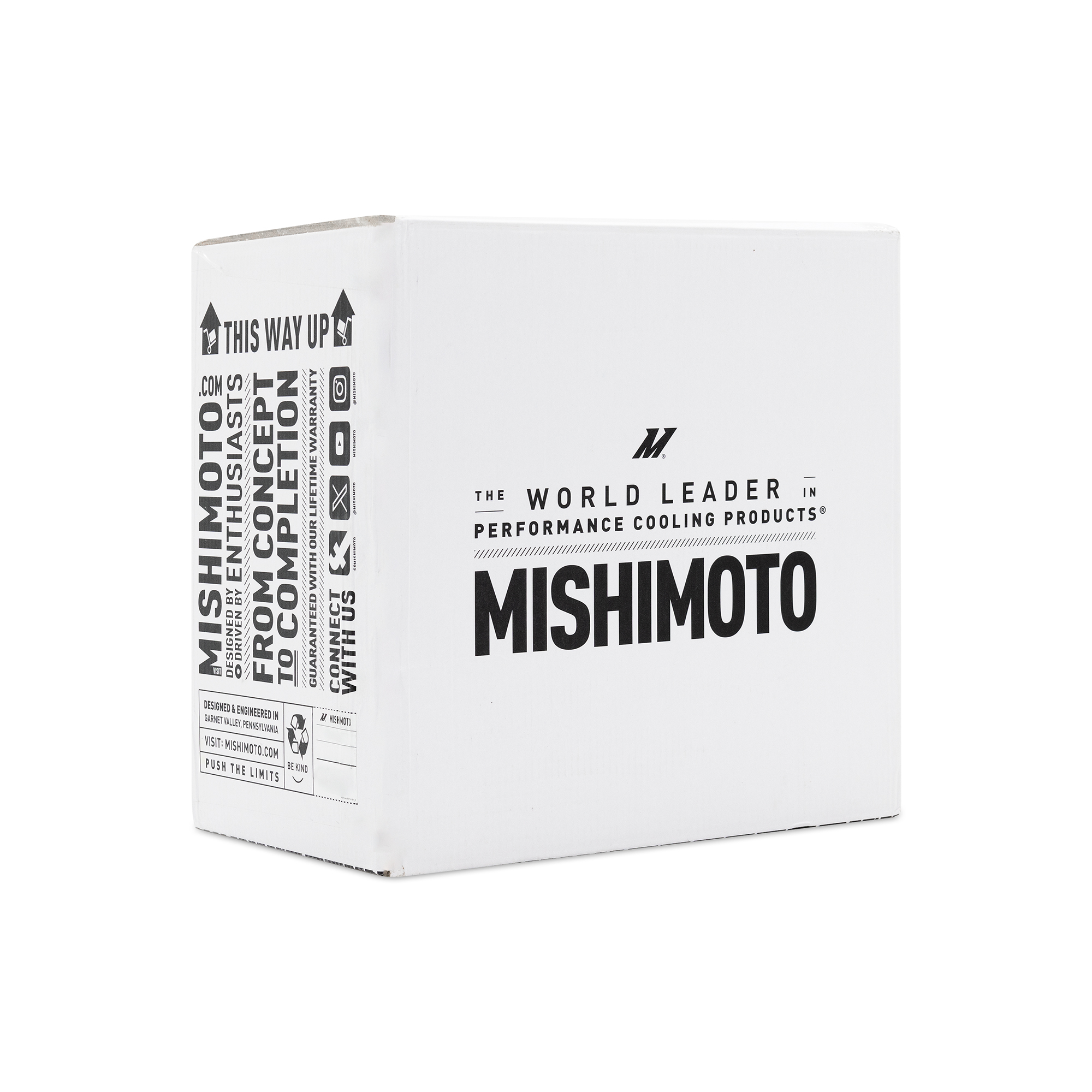 Mishimoto oil cooler kit female -10 AN inlet and outlet ports for versatile fitting options