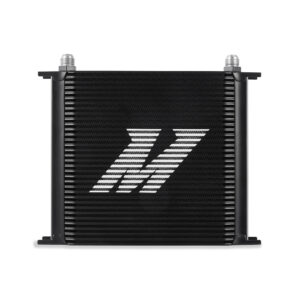 Mishimoto MMOC-34BK black 34-row stacked-plate bar-and-plate oil cooler