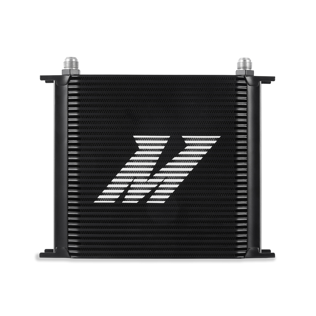 Mishimoto MMOC-34BK black 34-row stacked-plate bar-and-plate oil cooler