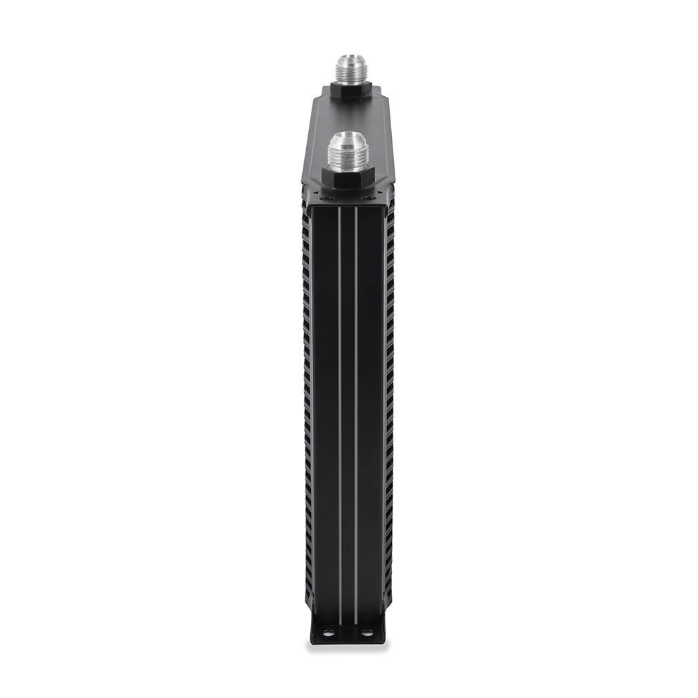 Mishimoto MMOC-34BK oil cooler overall size 13 inches long by 11.06 inches tall