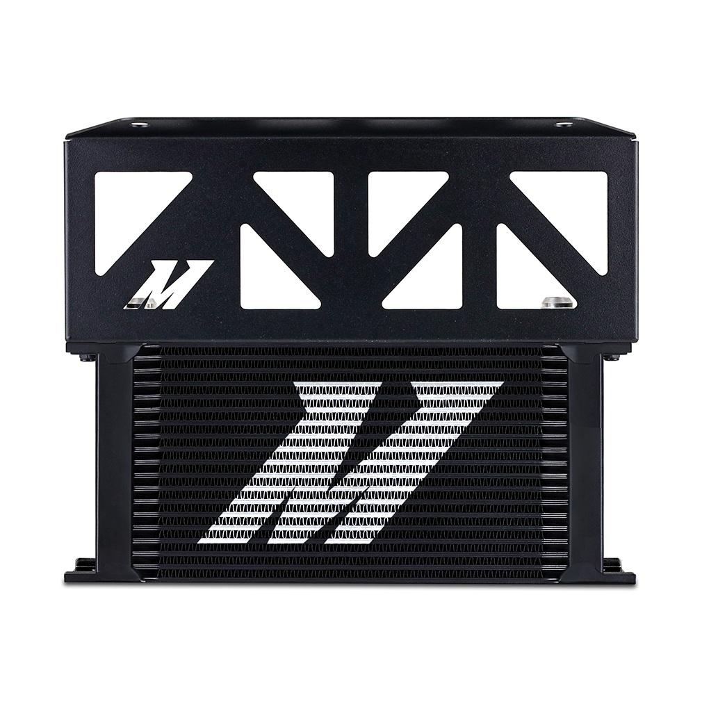 Non-thermostatic Mishimoto oil cooler with -10AN braided steel lines for FA24D H4 2.4L engine