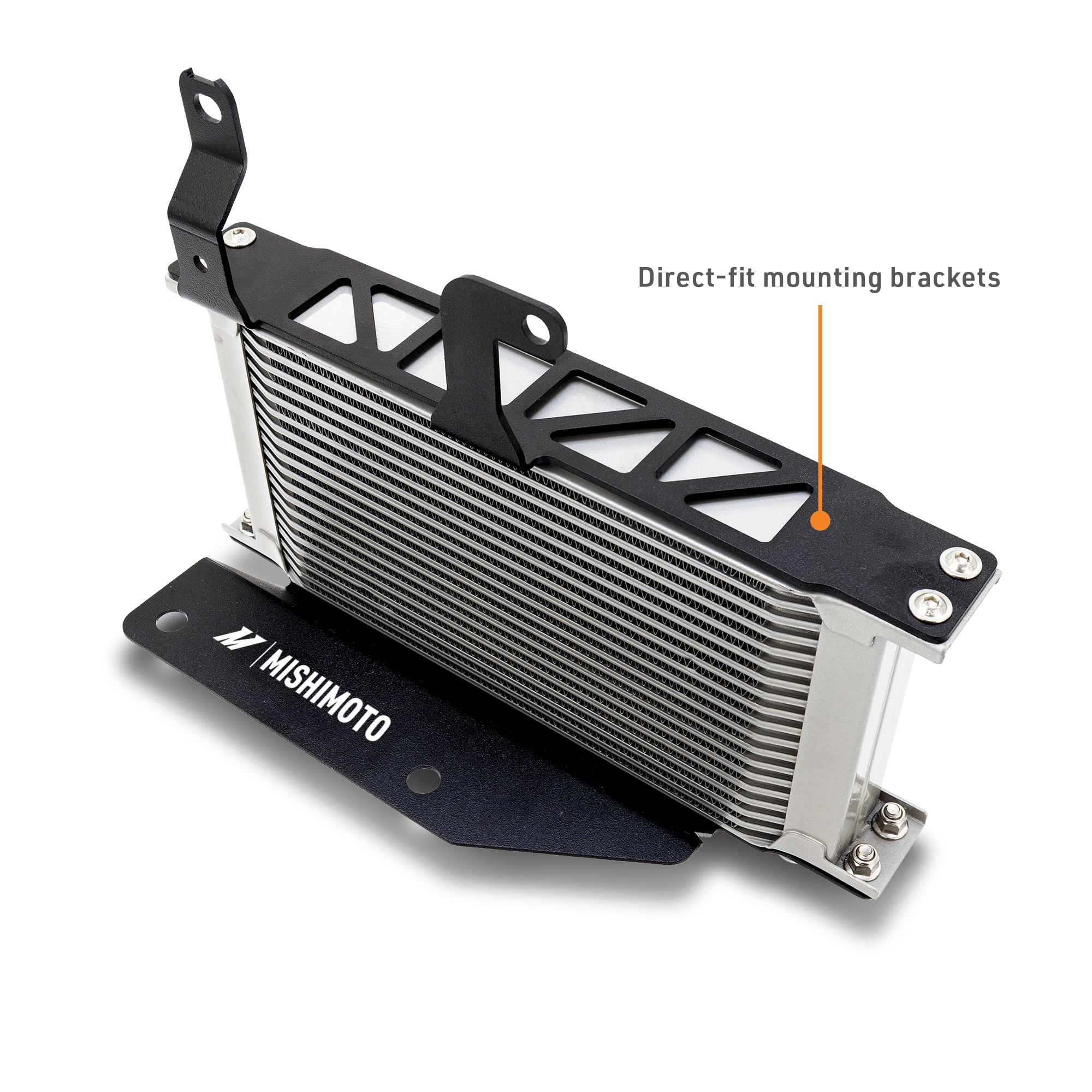 Mishimoto oil cooler kit stainless steel lines with silicone and fiberglass protective sleeves