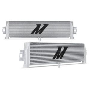 Mishimoto silver anodized aluminum bar-and-plate oil cooler MMOC-G80-21SL for BMW G8X M2/M3/M4