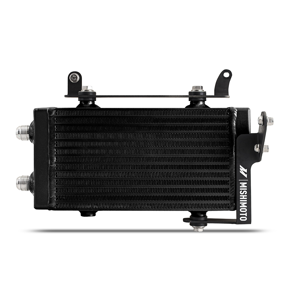Mishimoto oil filter sandwich plate included with the GR Corolla performance oil cooler kit