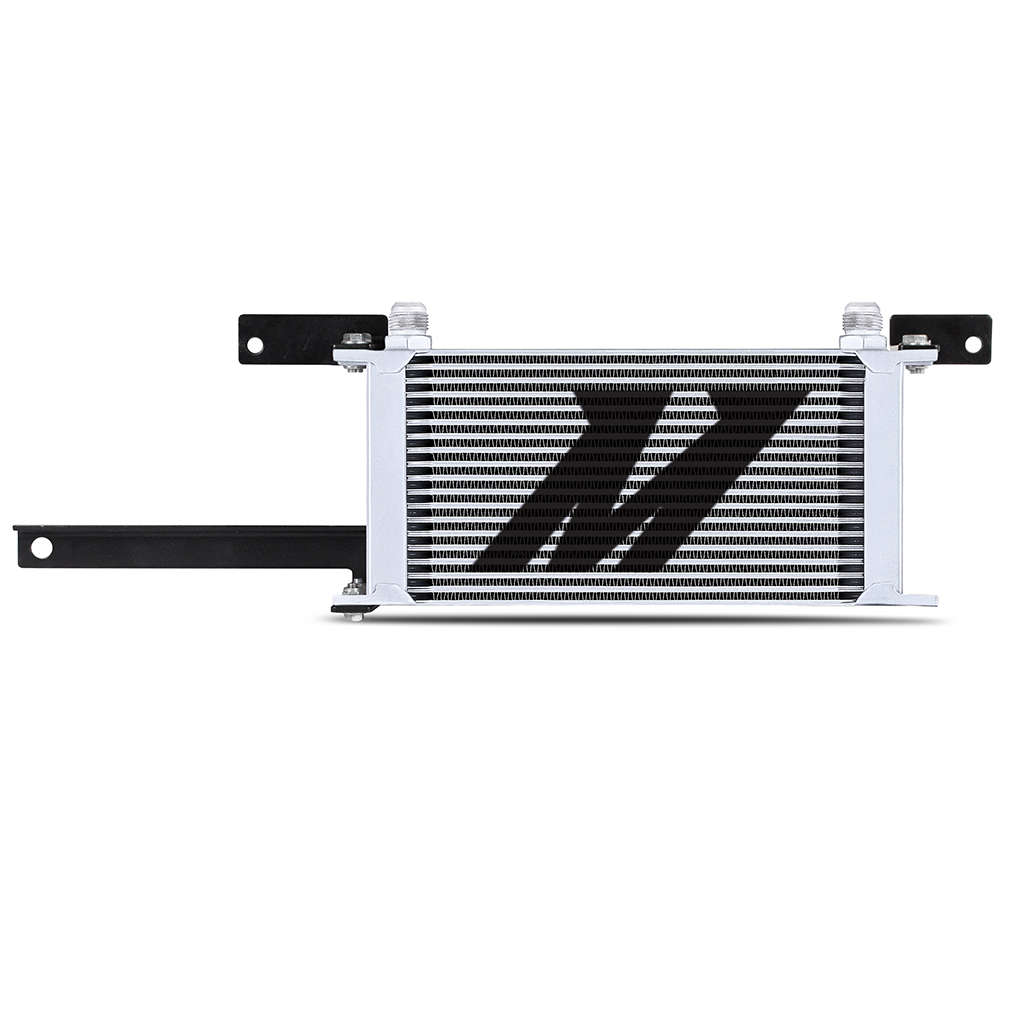Mishimoto oil cooler kit MMOC-MIA-19T with -10AN braided stainless-steel lines installed on Miata ND2