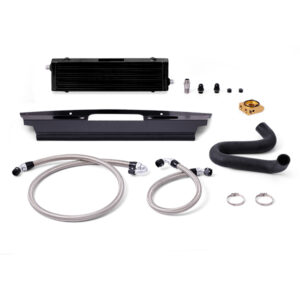 Mishimoto Black oil cooler kit for 2015-2017 Ford Mustang GT (RHD) with -10AN braided stainless lines