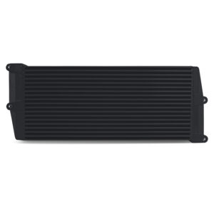 Mishimoto black 17-row bar-and-plate fluid cooler MMOC-OO-17BK with cast-aluminum end tanks