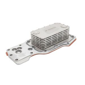 Mishimoto MMOC-RAM-03 oil cooler for 2003-2007 Dodge Ram 2500/3500 5.9L Cummins with anodized silver finish