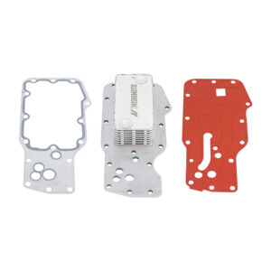 Mishimoto MMOC-RAM-07 silver anodized oil cooler for 2007-2024 Dodge Ram 5.9L/6.7L Cummins