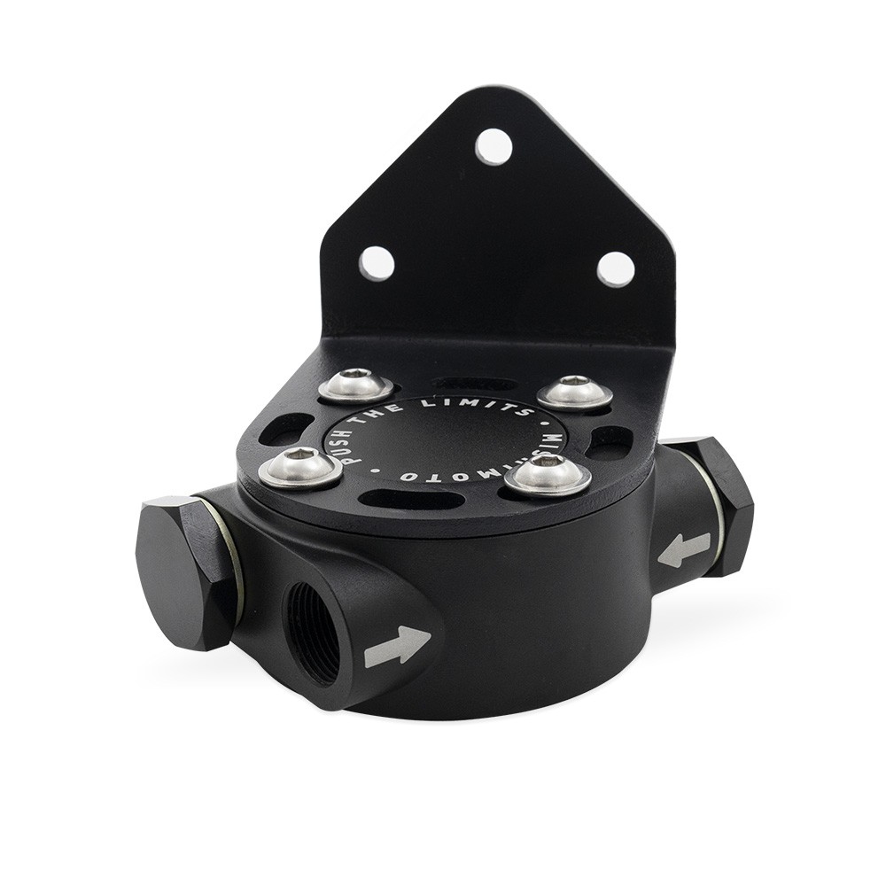 Mishimoto Remote Oil Filter Relocation Mount MMOC-RFH-34BK Black - Image 6