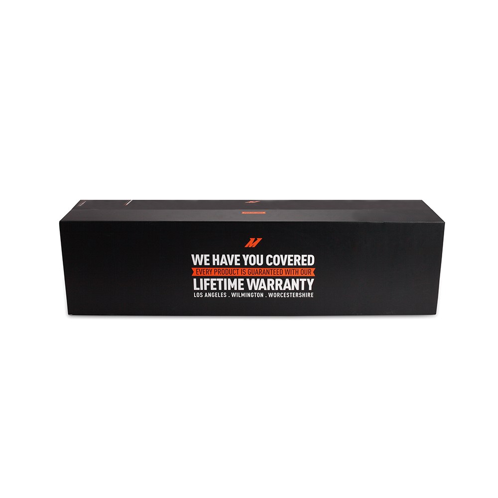 Mishimoto Lifetime Warranty tube-and-fin oil cooler, part number MMOC-TF589-N