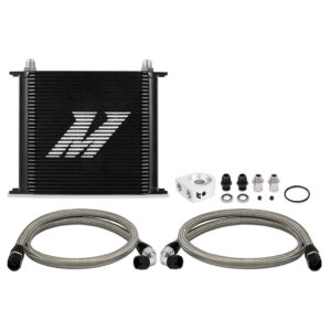 Mishimoto MMOC-U34BK black anodized 34-row stacked-plate oil cooler kit