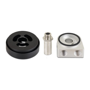 Mishimoto MMOCA-BRZ-13 oil sandwich plate adapter for 2013-2020 Subaru BRZ, Toyota 86, and Scion FR-S FA20 engine